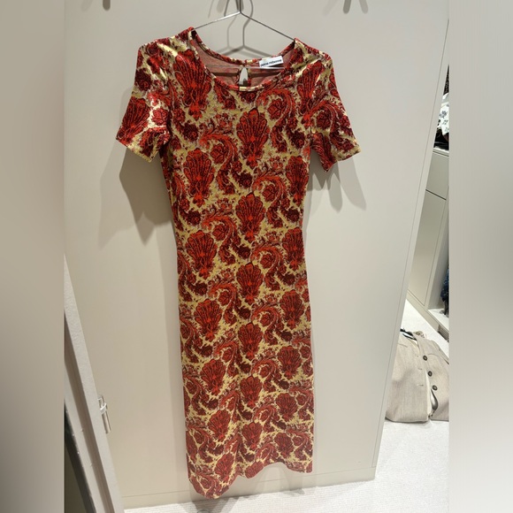 Paco Rabanne paisley maxi holiday dress 36 - Picture 3 of 7